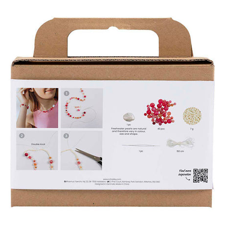 Creativ company http: www.cchobby.nl mini-hobbyset-sieraden-halsketting-en-armband-roze-1-doos
