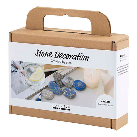 Creativ company mini hobbyset steendecoratie blauw