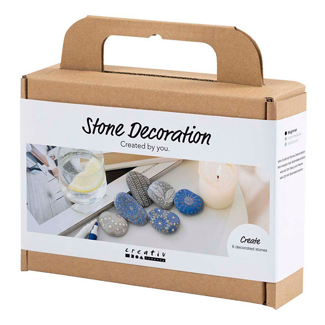 Creativ company http: www.cchobby.nl mini-hobbyset-steendecoratie-blauw-1-doos