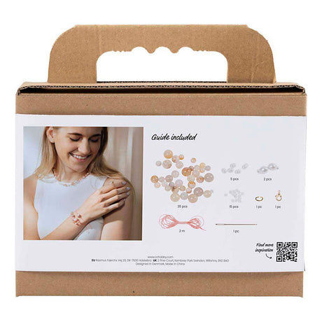 Creativ company mini hobbyset sieraden halskettingen en armband roze