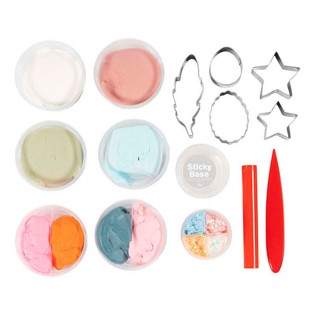 Creativ company hobbyset bloemen boetseren pastelkleuren