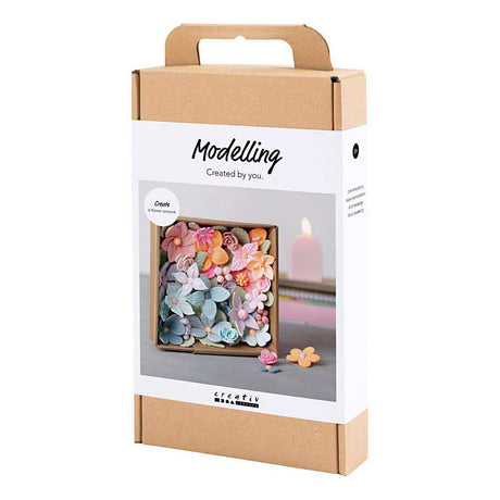 Creativ company hobbyset bloemen boetseren pastelkleuren