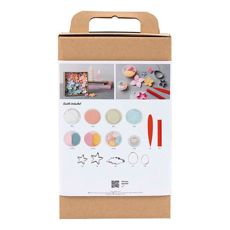 Creativ company hobbyset bloemen boetseren pastelkleuren