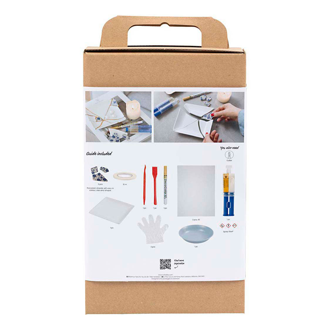 Creativ company http: www.cchobby.nl hobbyset-kintsugi-schaal-blauw-goud-wit-1-doos