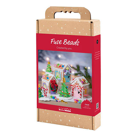 Creativ company hobbyset strijkkralen kersthuisje
