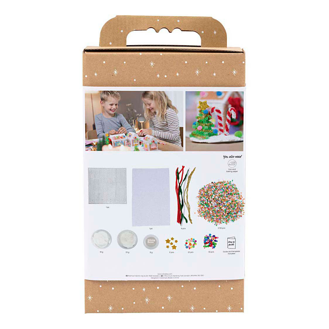 Creativ company http: www.cchobby.nl hobbyset-strijkkralen-kersthuisje-diverse-kleuren-1-doos