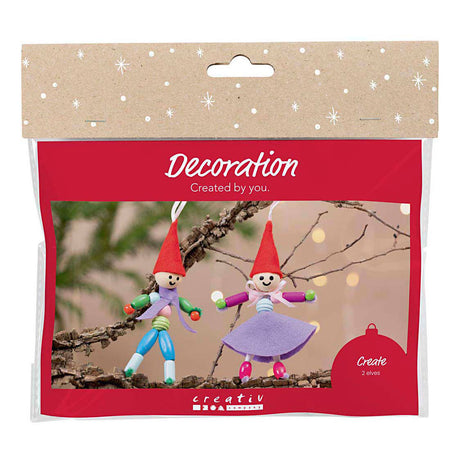 Creativ company mini hobbyset decoratie kerstkabouters