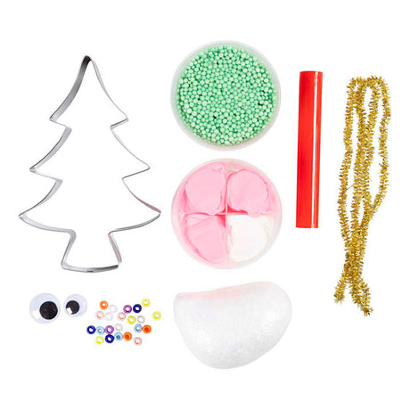 Creativ company mini hobbyset boetseren kerstboommonster