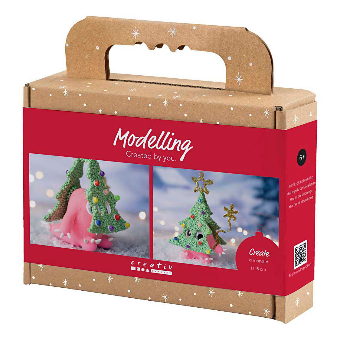Creativ company http: www.cchobby.nl mini-hobbyset-boetseren-kerstboommonster-diverse-kleuren-1-doos