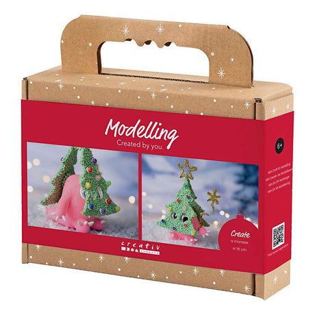 Creativ company mini hobbyset boetseren kerstboommonster