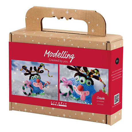 Creativ company mini hobbyset boetseren rendiermonster