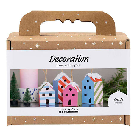 Creativ company https: www.cchobby.nl mini-hobbyset-decoratie-huizen-kleurrijk-1-doos