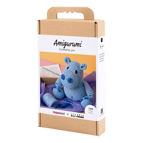 Creativ company http: www.cchobby.nl hobbyset-amigurumi-nijlpaard-blauw-lichtblauw-1-doos