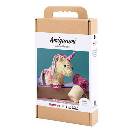 Creativ company http: www.cchobby.nl hobbyset-amigurumi-eenhoorn-regenboogkleuren-1-doos