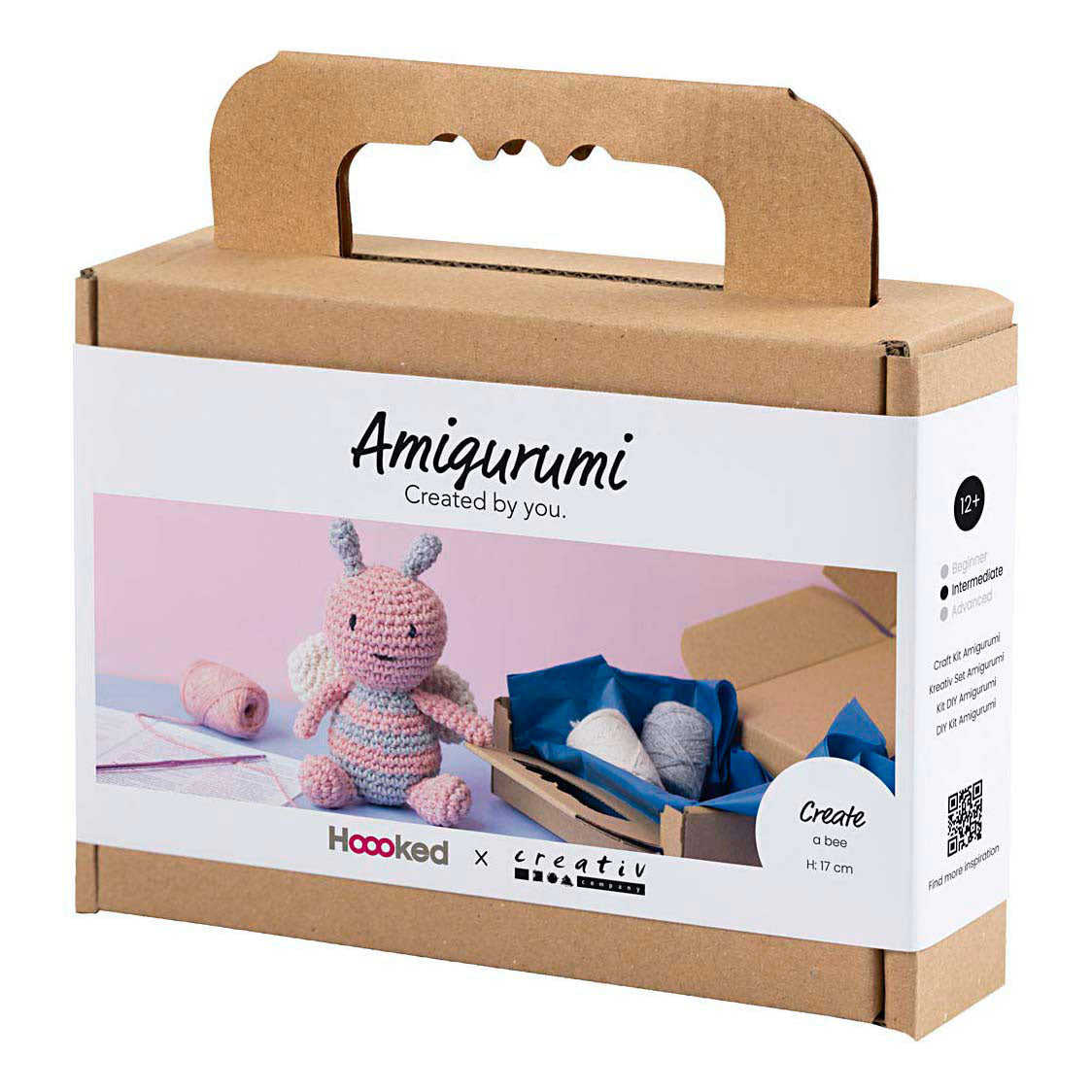 Creativ company http: www.cchobby.nl hobbyset-amigurumi-honingbij-pastelkleuren-1-doos