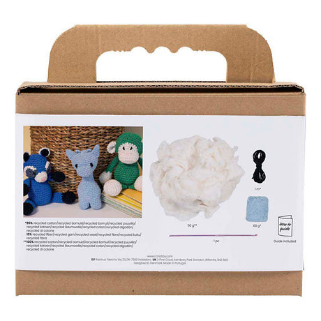 Creativ company http: www.cchobby.nl hobbyset-amigurumi-giraf-lichtblauw-1-doos