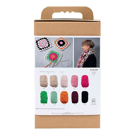 Creativ company http: www.cchobby.nl hobbyset-haken-sjaal-creme-warme-kleuren-1-doos