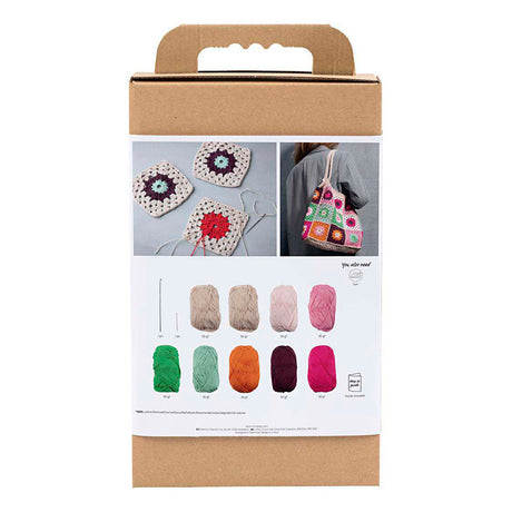 Creativ company http: www.cchobby.nl hobbyset-haken-tas-kleurrijk-creme-1-doos
