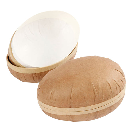 Creativ company tweedelig kartonnen eieren 12cm - 2st.