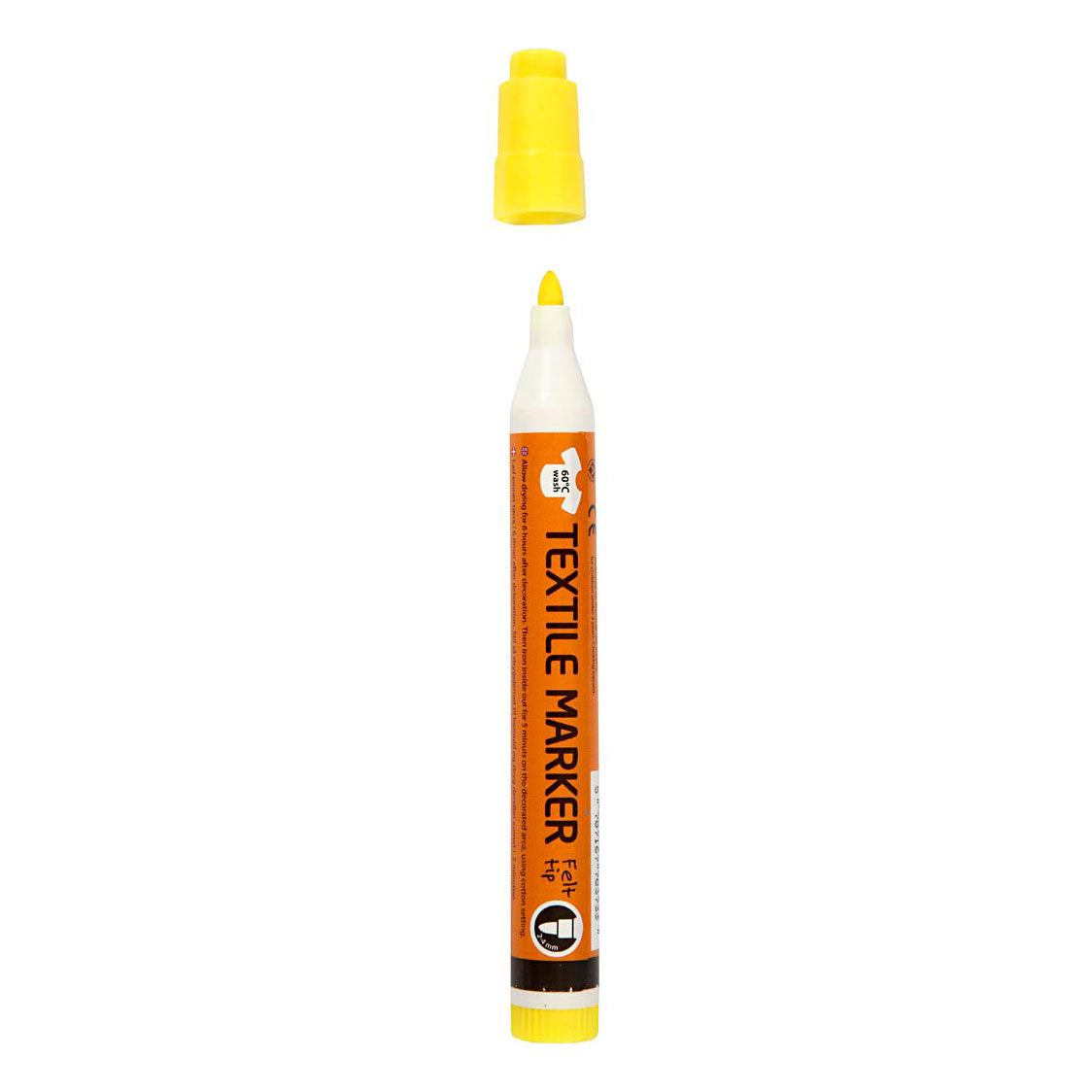 Creativ company http: www.cchobby.nl textielstiften-lijndikte-2-4-mm-neon-kleuren-6-stuk-1-doos