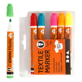Creativ company http: www.cchobby.nl textielstiften-lijndikte-2-4-mm-neon-kleuren-6-stuk-1-doos