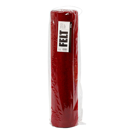 Creativ company hobbyvilt gemelleerd 45cm rood - 5 meter