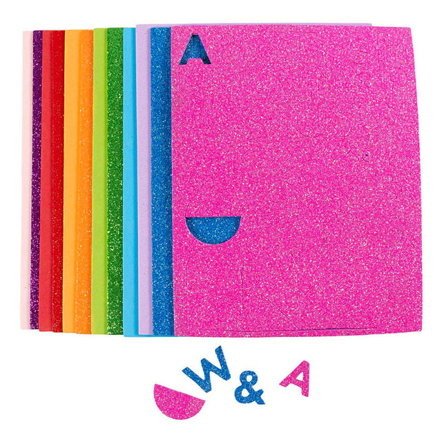 Creativ company foam vellen gekleurd 14x25cm - 12 vellen