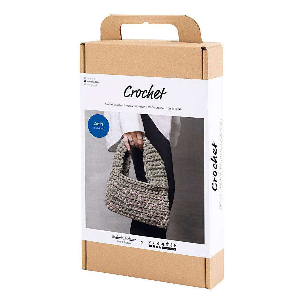 Creativ company http: www.cchobby.nl hobbyset-haken-stoere-tas-olijfgroen-1-doos