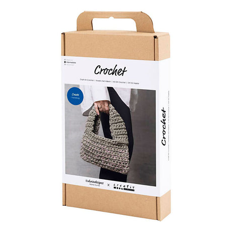 Creativ company http: www.cchobby.nl hobbyset-haken-stoere-tas-olijfgroen-1-doos