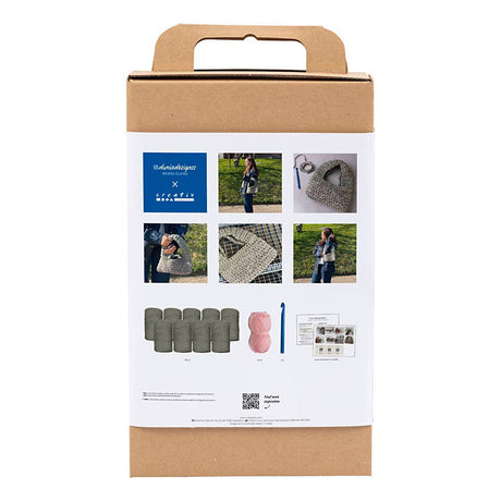 Creativ company http: www.cchobby.nl hobbyset-haken-stoere-tas-olijfgroen-1-doos