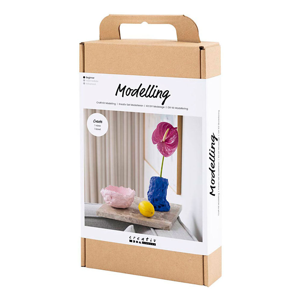 Creativ company hobbyset boetseren vaas en schaal