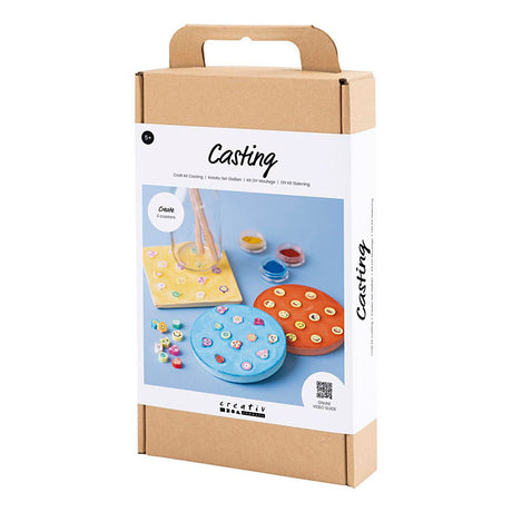 Creativ company hobbyset gieten tegels - blauw, rood en geel