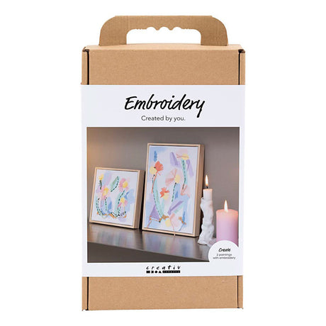 Creativ company hobbyset borduurwerk pastelkleuren