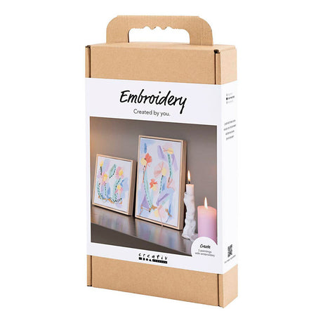 Creativ company hobbyset borduurwerk pastelkleuren
