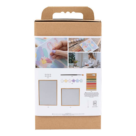 Creativ company hobbyset borduurwerk pastelkleuren