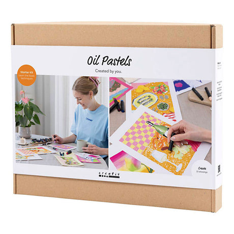 Creativ company http: www.cchobby.nl starter-hobbyset-oliepastel-diverse-kleuren-1-doos