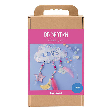Creativ company hobbyset decoratie - wolkje, maan en ster