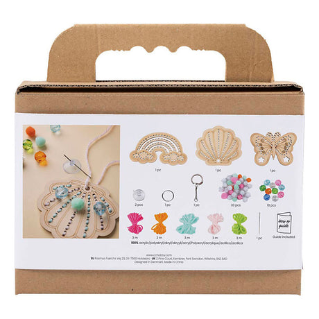 Creativ company https: www.cchobby.nl mini-hobbyset-borduurwerk-vlinder-schelp-regenboog-diverse-kleuren-1-doos