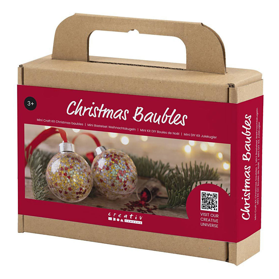 Creativ company mini hobbyset kerstballen pailletten