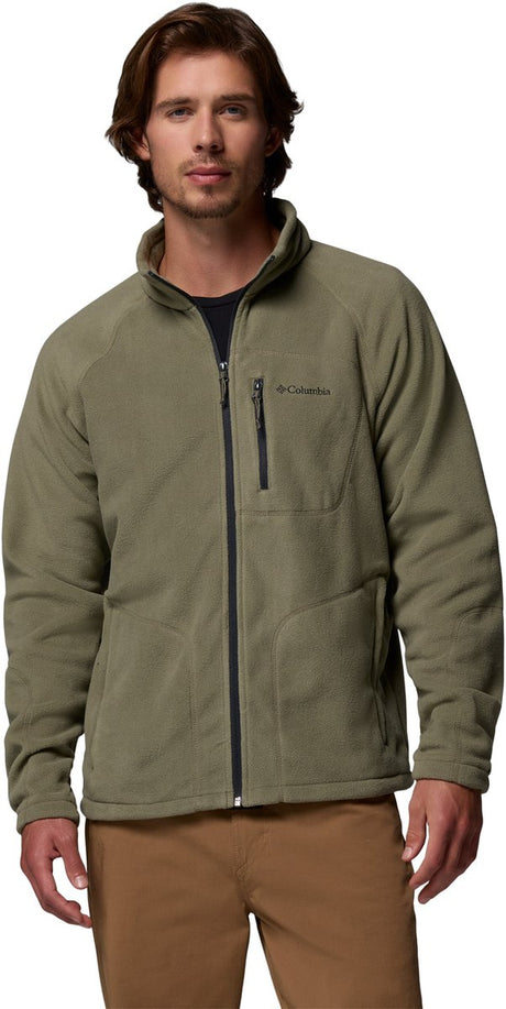Columbia fast trek ii vest heren met rits - fleece vest heren - outdoorvest - donkergroen - maat s