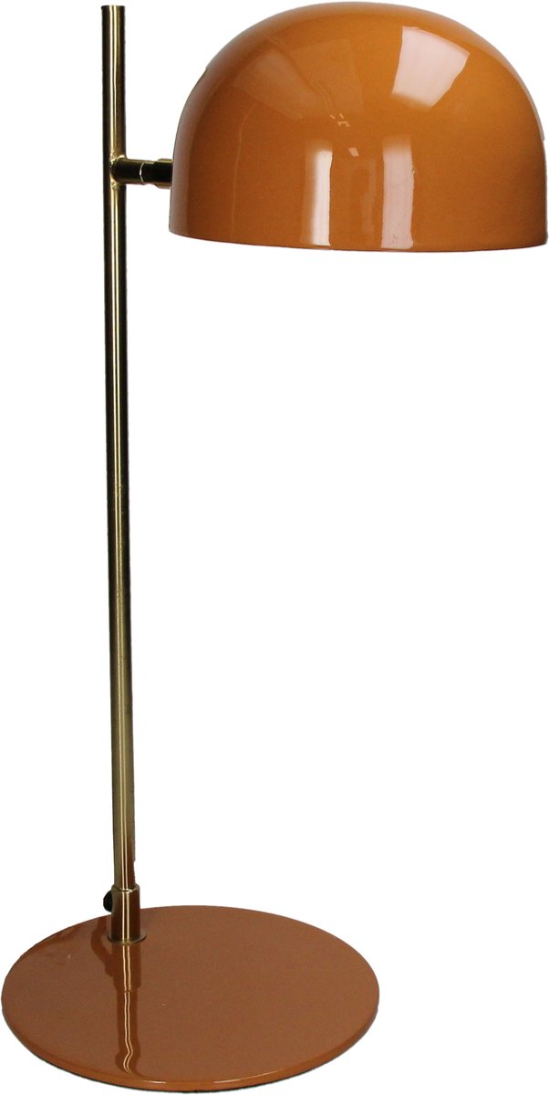 Hd collection tafellamp metaal amber 25x19x50cm