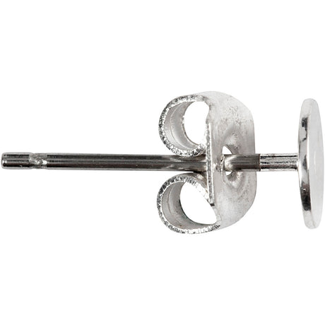 Creativ Company Oorstekers L: 13 mm verzilverd 10 stuks 1 doos