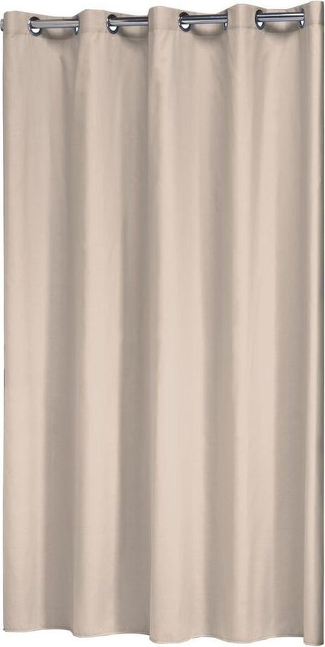 Sealskin coloris douchegordijn 180x200 cm - polyester katoen - beige
