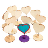 Colorations - versier je houten memoclip hart, 12st.