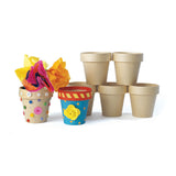 Färg - Dekorera din egen Flowerpot Papier -Moche, uppsättning av 10