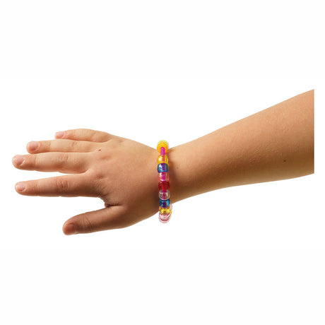 Colorations rijgkralen armbanden met sluiting, set van 24