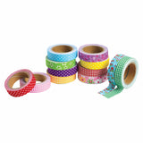 Colorations tape stof en patronen, set van 12