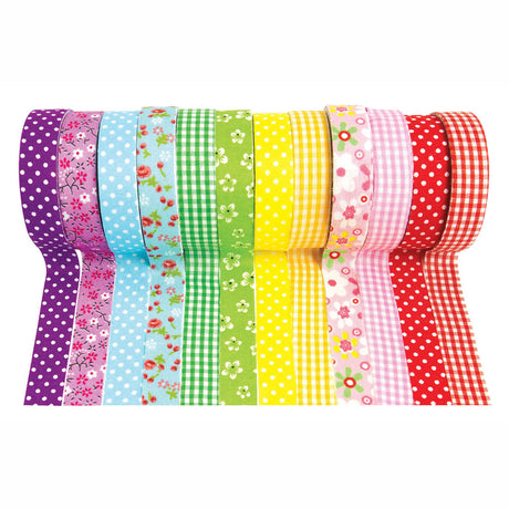 Colorations - tape stof en patronen, set van 12