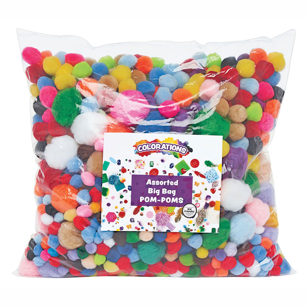 Colorations - zak pompoms 450 gram, 1200st.