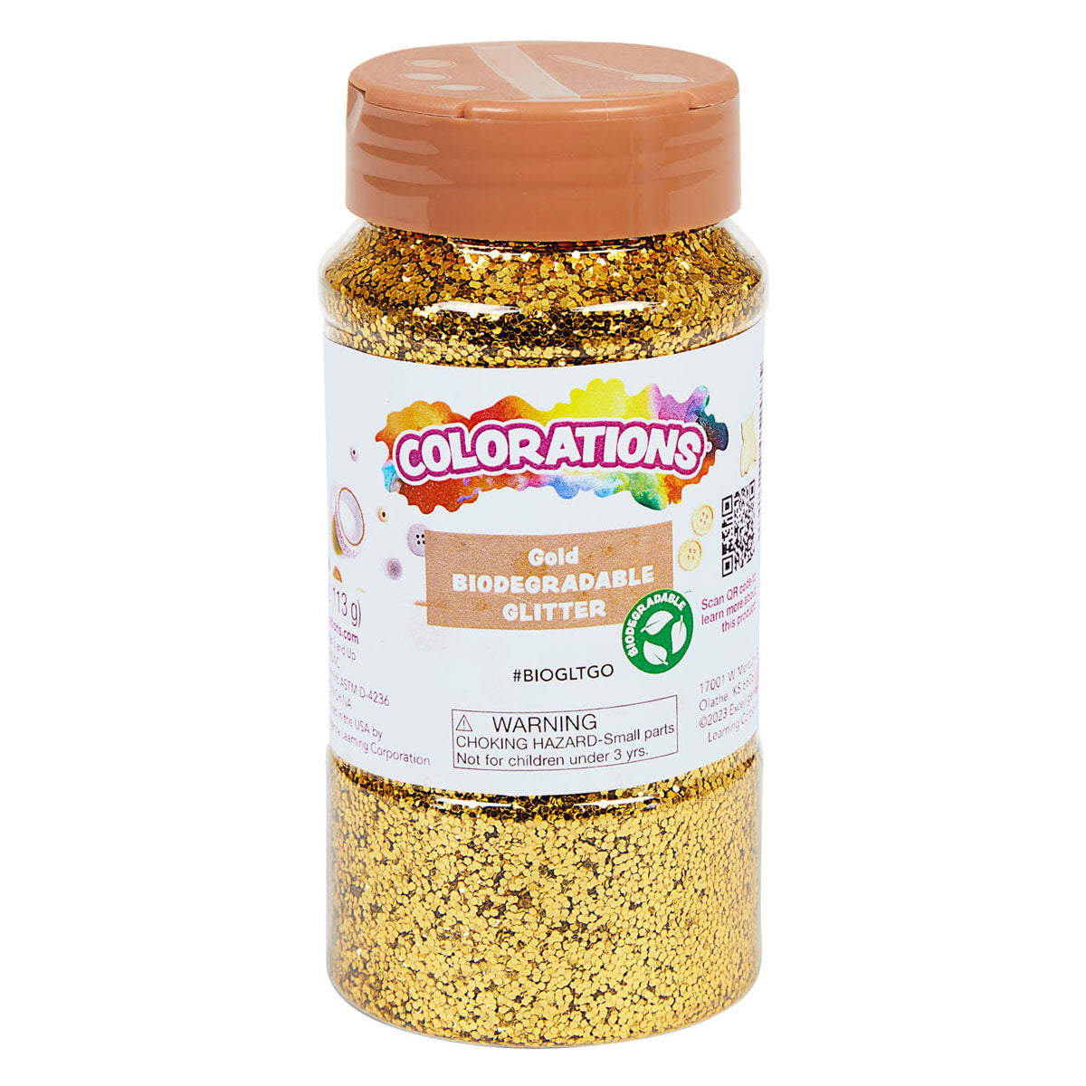 Colorations biologische afbreekbare glitter goud, 113 gram